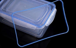 Crisper plastic microwave heatable lunch box for office workers lunch box with lid sealed rectangular refrigerator storage boxes