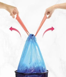 Drawstring garbage plastic bags drawstring bags portable storage bags dormitory household thickened bags