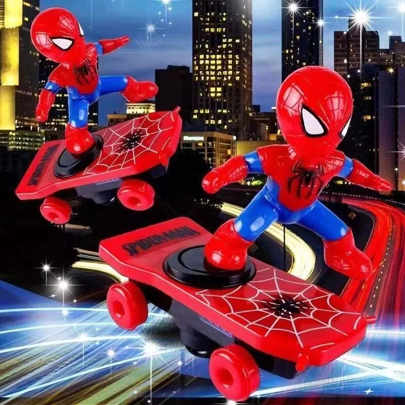 Shake the same Spider-Man tumbling stunts electric scooter children boys baby kids children's toys gifts